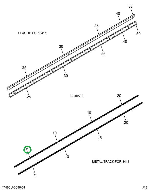 2228574C1 SUPPORT LIGHT BAR 3.5 BOW 94.