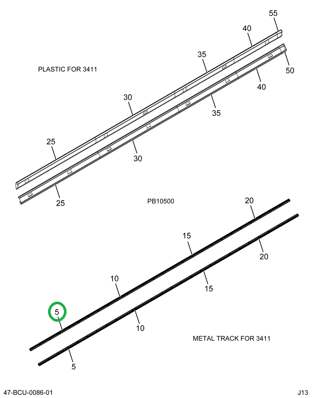 2228578C1 SUPPORT LIGHT BAR 2.5 BOW 67.
