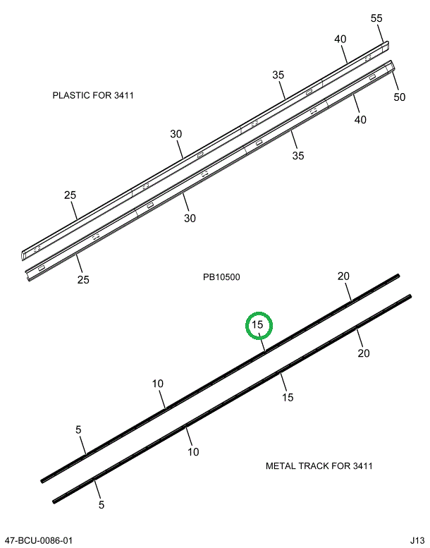 2228581C1 Support Light Bar 1.5 Bow 40.5