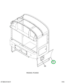 2228642C1 SKIRT  DRIVER SIDE 28 IN 3 QT