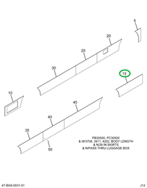 2228684C1 Skirt, Bus Body, Lower Rear, L