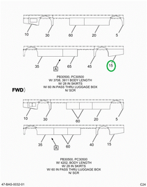 2228687C1 Skirt, Bus Body, Lower Rear, L