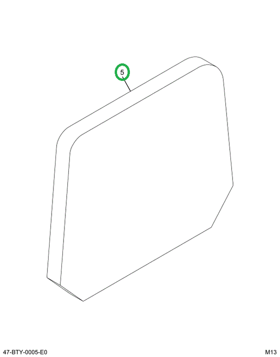 2228833C91 Upholstery Seat Back High Back