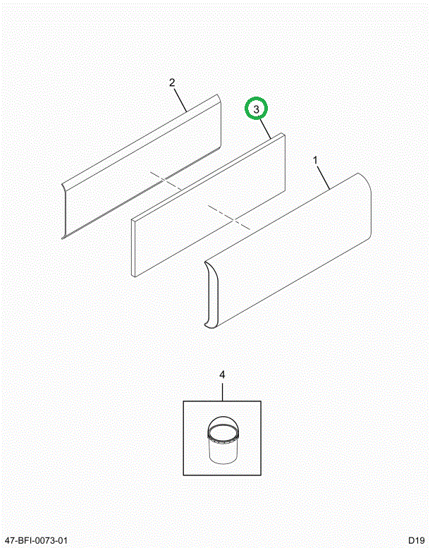 2228929C1 Upholstery Header- Bumper
