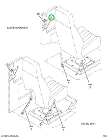 2229064C1 BELT  DRIVER 3 POINT ADJ SINGL