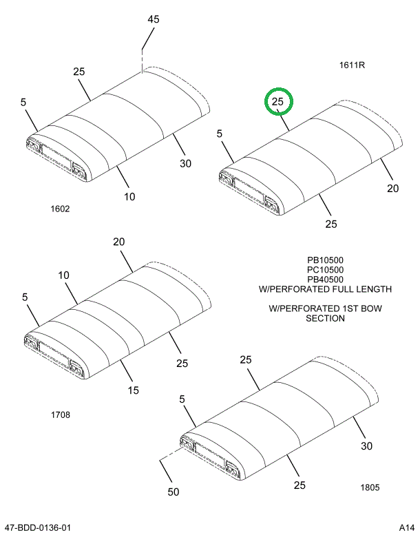 2229202C1 Lining, Over Head, Bus Body Si