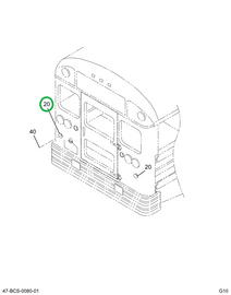2229353C2 LIGHT  STOP&TAIL  4 IN RED LED