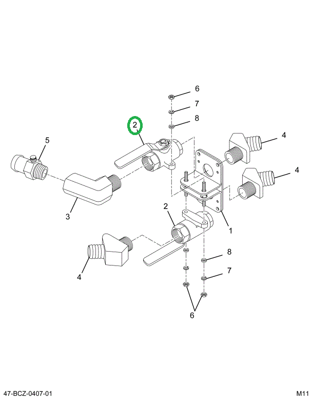 2229447C1 VALVE  BALL 3/4 NPT