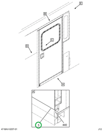2229498C91 Door Assembly, Manual Altn Sed