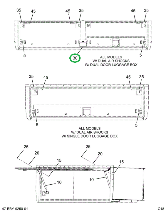2229660C1 Support, Cylinder Mounting, Lu