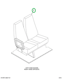 2229693C92 Seat, Bus Body, R 42oz Gray Pr