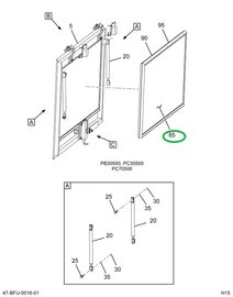 2230057C1 Glass, Laminated Kit, Rear Eme