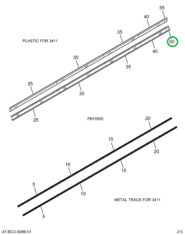 2230282C1 CAP END LIGHT BAR L REAR SPRI