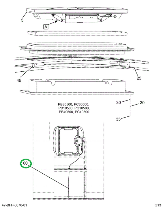 2230394C91 Harness Roof Hatch With Power