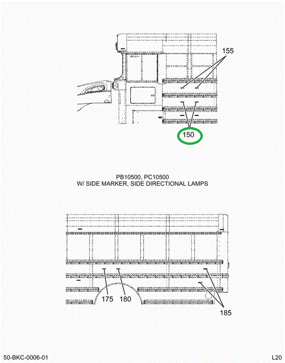 2230581C1 Lamp, Marker, Amber Lens T