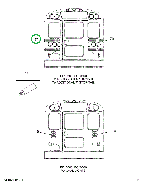 2230592C1 LIGHT RED STOP & TAIL 7 WEL