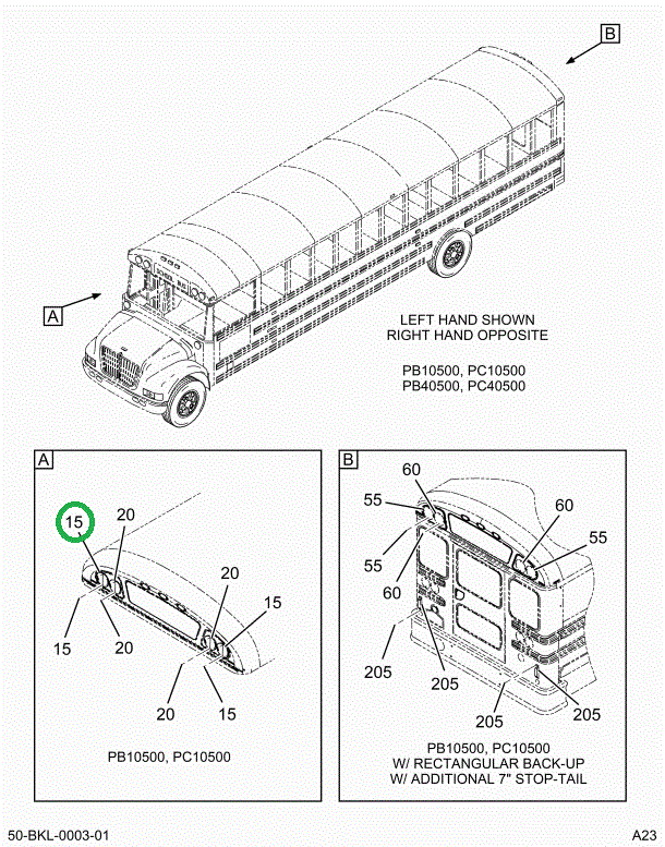 2230595C2 LIGHT WARNING 7 RED HALOGE