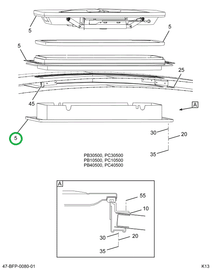 2230820C92 PANEL,ROOF-HATCH, EMERGENCY EX