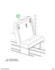 2230880C91 Seat, 4- Leg L 3pt 39 Inch 42k