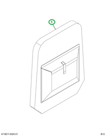 2231100C2 Upholstery, Seat Back, Bus, Pa