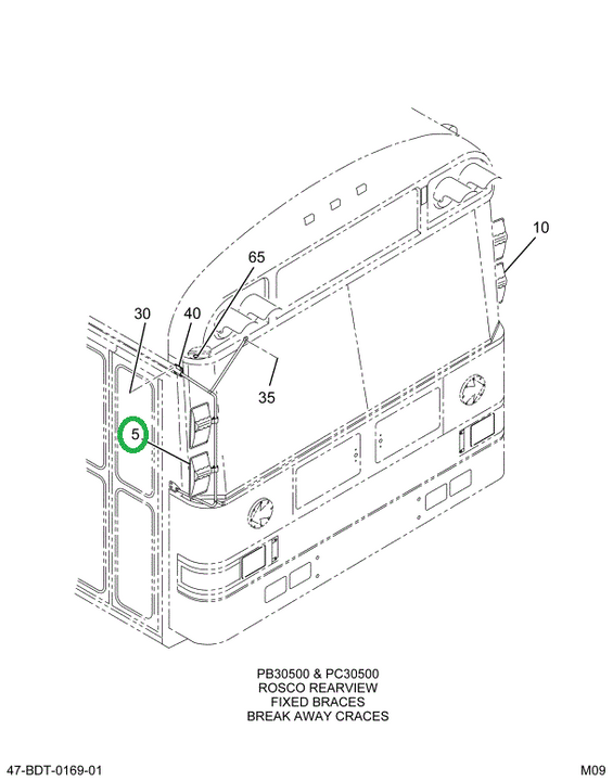 2231341C91 Mirror Assembly Open View Left
