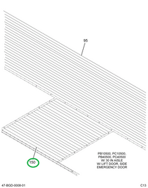 2232000C1 Mat, Floor 30 Inch Ribbed Aisl
