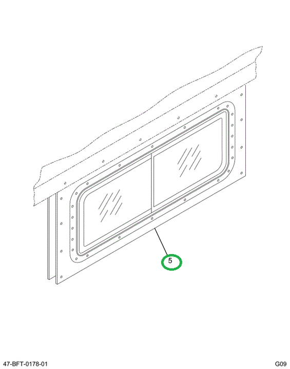 2232001C2 Panel Trim Oval Window Inside