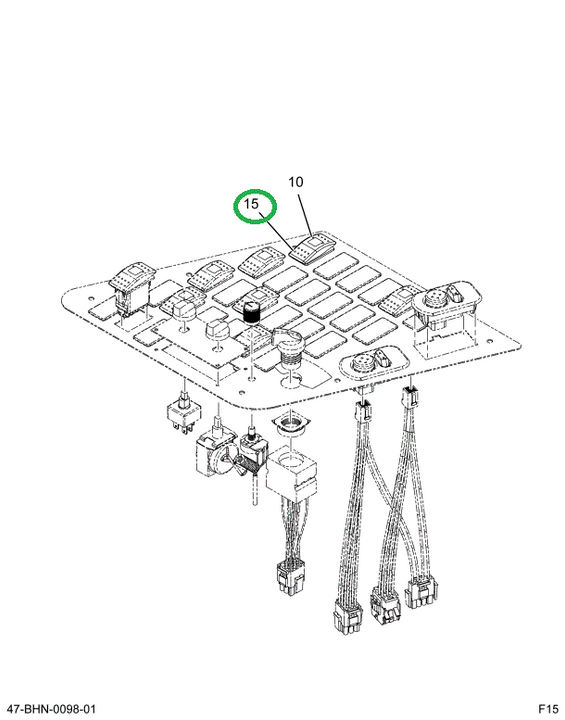 2232005C1 SWITCH ROCKER OFF/MOMENTARY