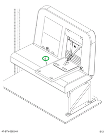 2232061C92 Seat, Right Hand Cr 39 2leg Wa