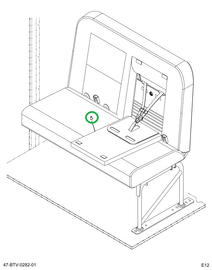 2232070C92 Seat, Right Hand Cr 39 2leg Wa