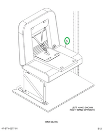 2232282C92 Seat, Left Hand Cr 26 2leg Wal