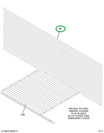 2232332C1 Mat, Floor .19 X 30 X 374 Dark