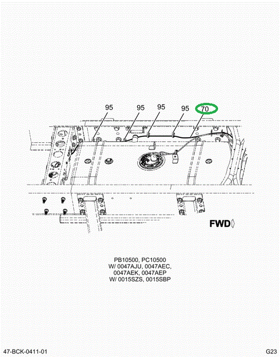 2232668C91 Harness B/u Alarm 236 Wb Tran