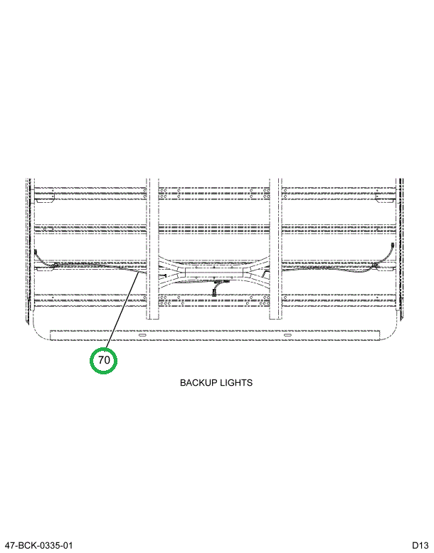 2232670C91 Harness B/u Alarm 276 Wb Tran