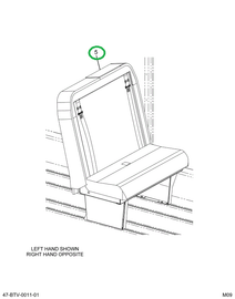 2233537C91 Seat, Automatic Flip L 3pt 36