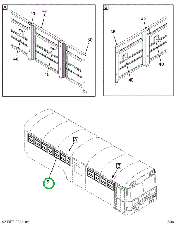 2233759C94 WINDOW, PASS SPLIT SASH , ASSY