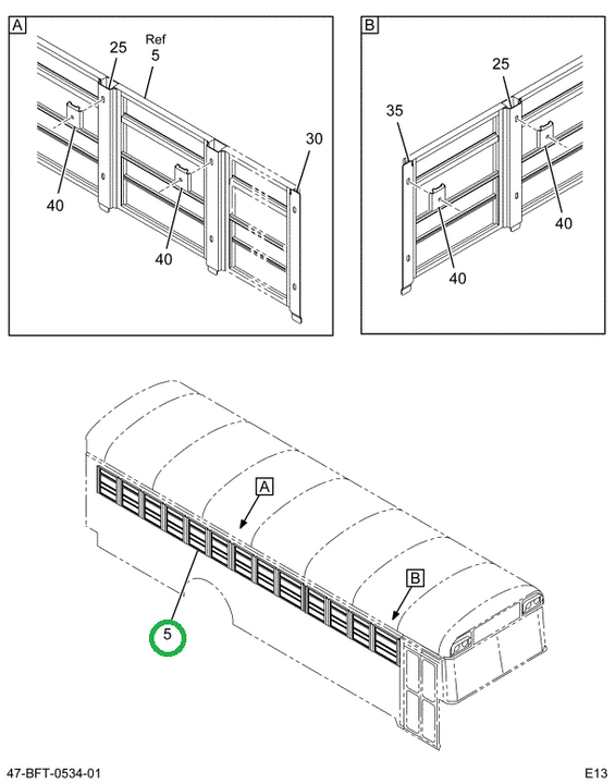 2233760C94 WINDOW, PASS SPLIT SASH , ASSY