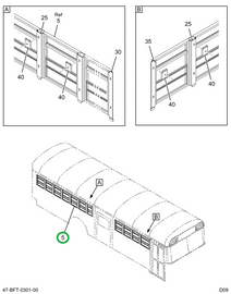 2233765C97 Window, Passenger, Bus, Split