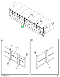 2233802C94 Sash Assy, Window, Bus, Passen