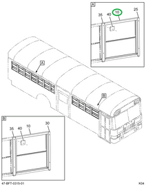 2233851C94 WINDOW, PASS SPLIT SASH , ASSY