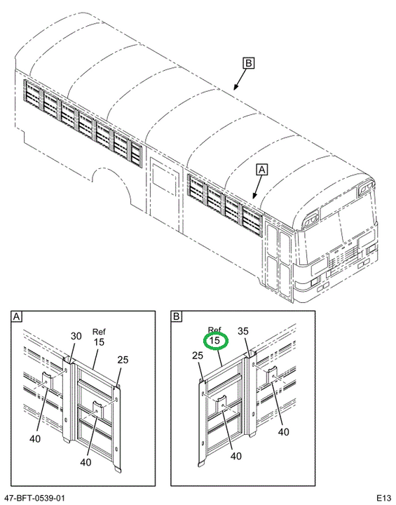 2233870C95 Window Pass Split Sash Bus Bod