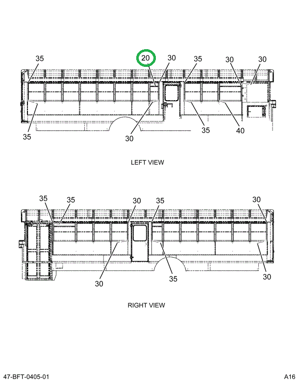 2233914C95 WINDOW, PASS SPLIT SASH, BUS B