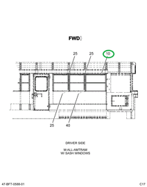 2233981C96 WINDOW, STORM, BUS BODY , ASSY