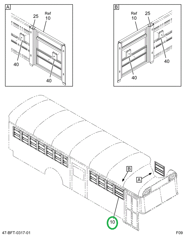2234014C94 WINDOW, PASS SPLIT SASH , ASSY