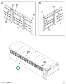 2234018C94 WINDOW, PASS SPLIT SASH , ASSY