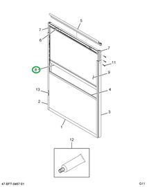 2234034C3 EXTRUSION  ALUMINUM  WDO SLIDI
