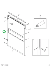 2234038C3 EXTRUSION  ALUMINUM  WDO SLIDI
