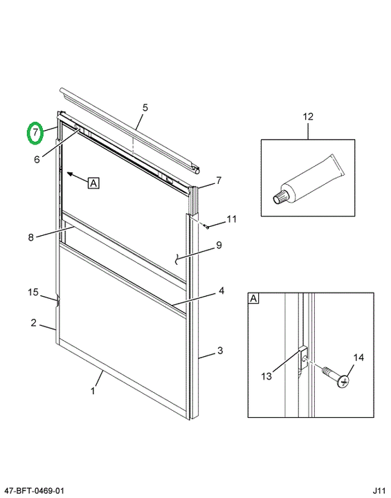 2234043C2 EXTRUSION  ALUMINUM  WDO SLIDI