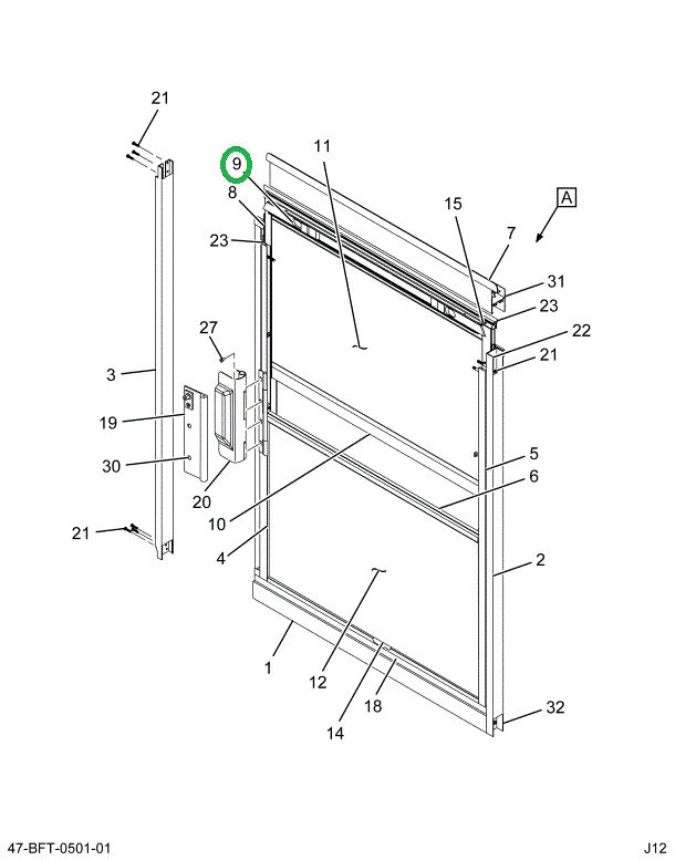 2234076C2 Extrusion, Window Sliding, Alu