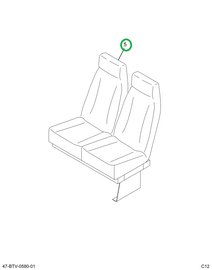 2234592C91 Seat, R Hb Dav Tower Bl W/aisl